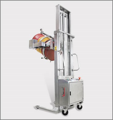 不銹鋼半電動(dòng)油桶翻轉(zhuǎn)車(chē)