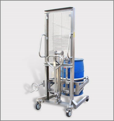 不銹鋼多功能油桶翻轉(zhuǎn)車