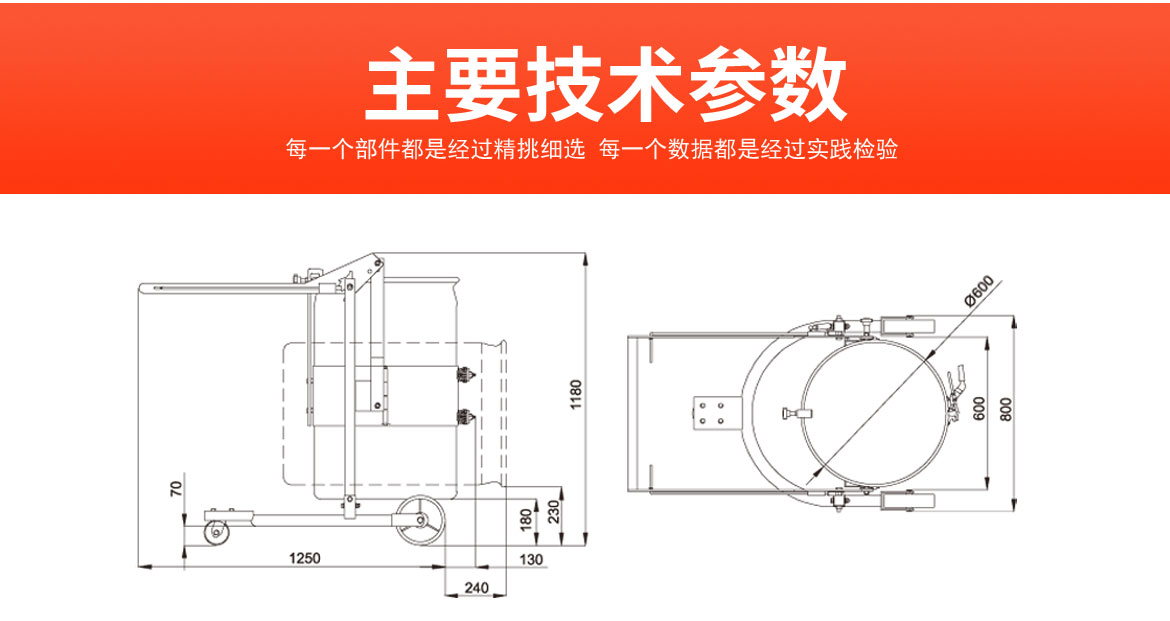 機械油桶翻轉(zhuǎn)車