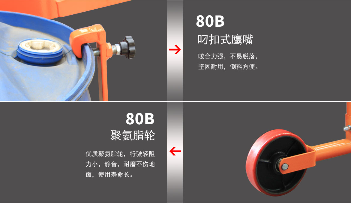 機(jī)械油桶翻轉(zhuǎn)車