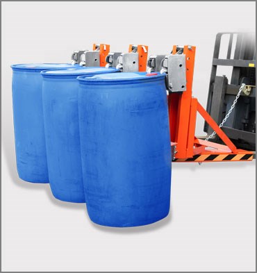 叉車專用重型雙鷹嘴油桶夾具