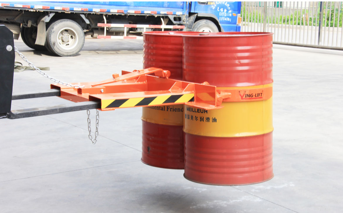 雙桶抱箍式油桶夾