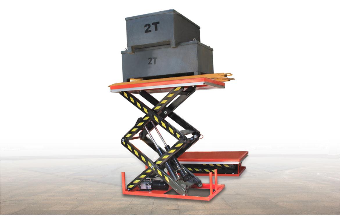 雙剪固定液壓升降平臺