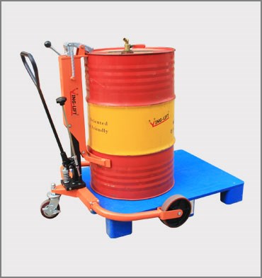 寬支腿輕型液壓油桶搬運(yùn)車(chē)