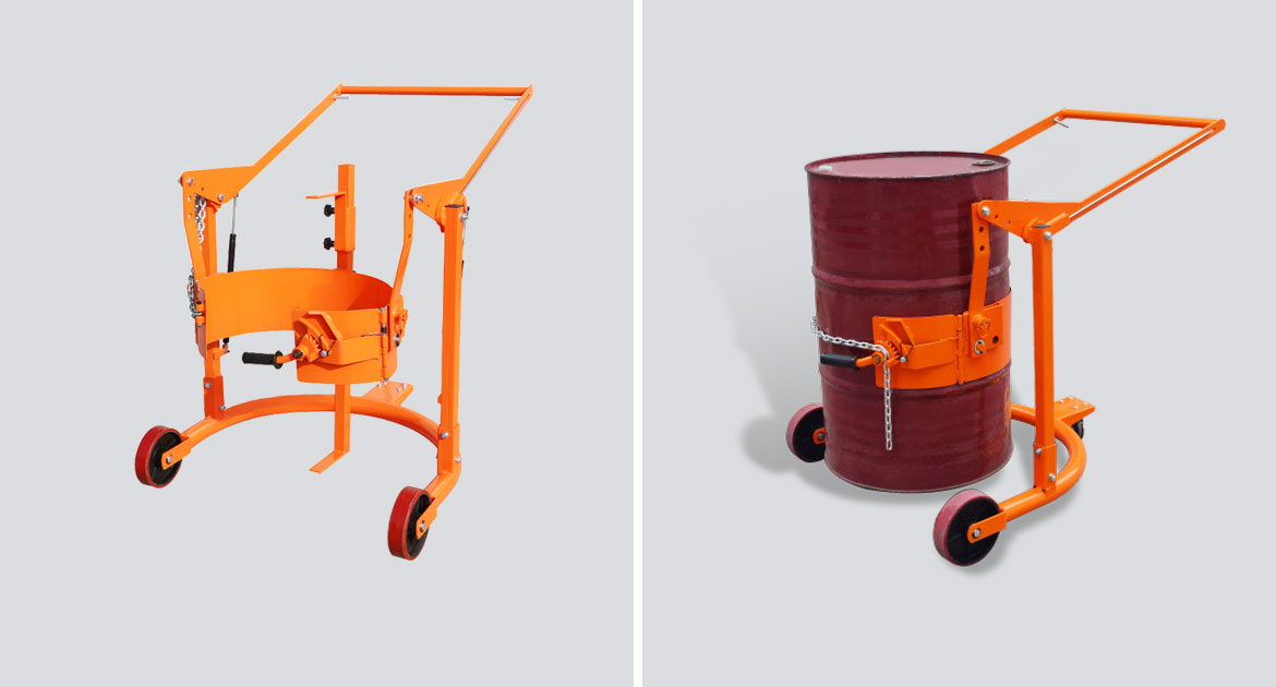 機械式油桶翻轉(zhuǎn)車