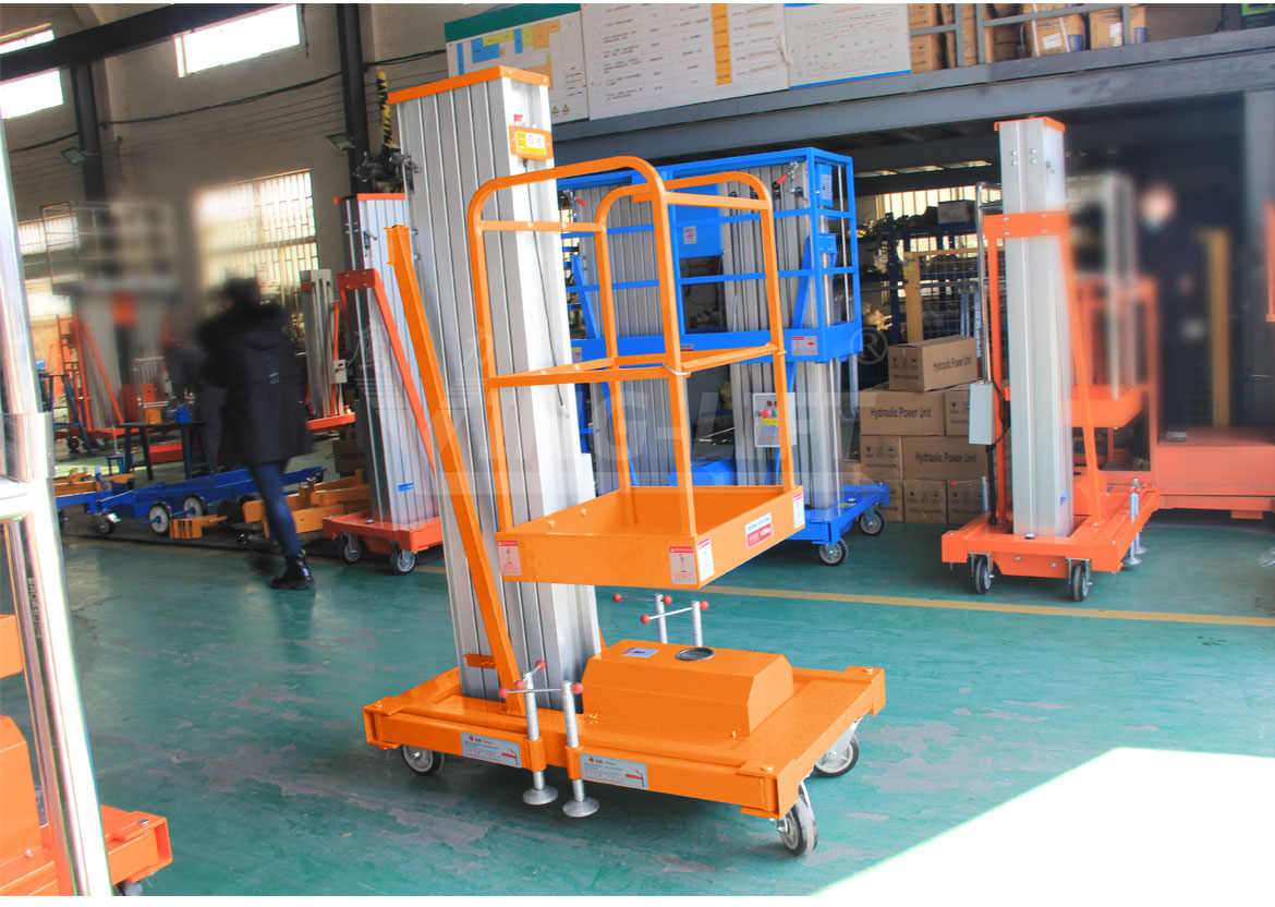 移動式單桅柱鋁合金升降工作臺